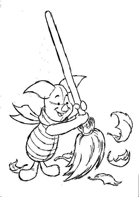 Plansa de colorat cu Winnie de Pooh 32 27